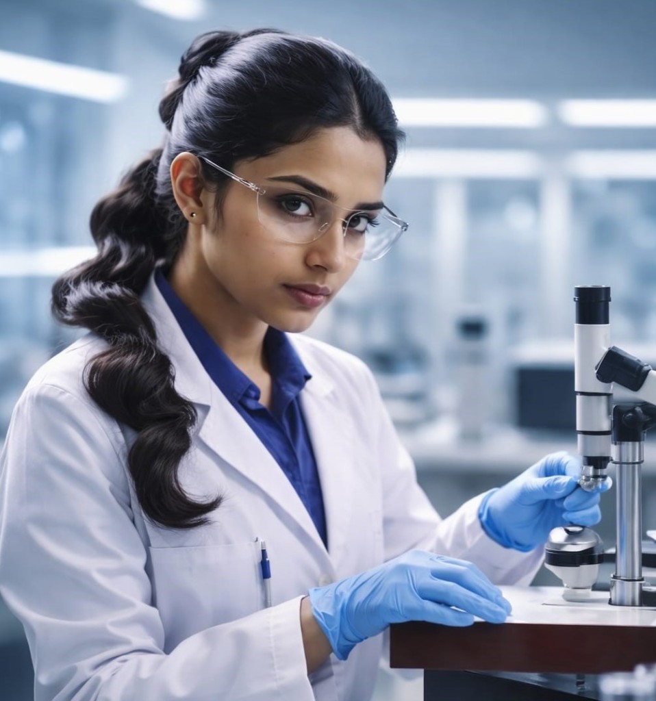 RX Pharmacy Institute laboratory student
