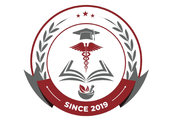 Pharmacy Institute institutional emblem with academic and medical symbols, established 2019